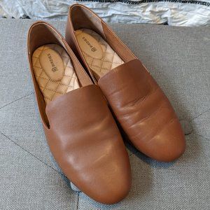 Birdies The Starling Leather Flats in Cognac